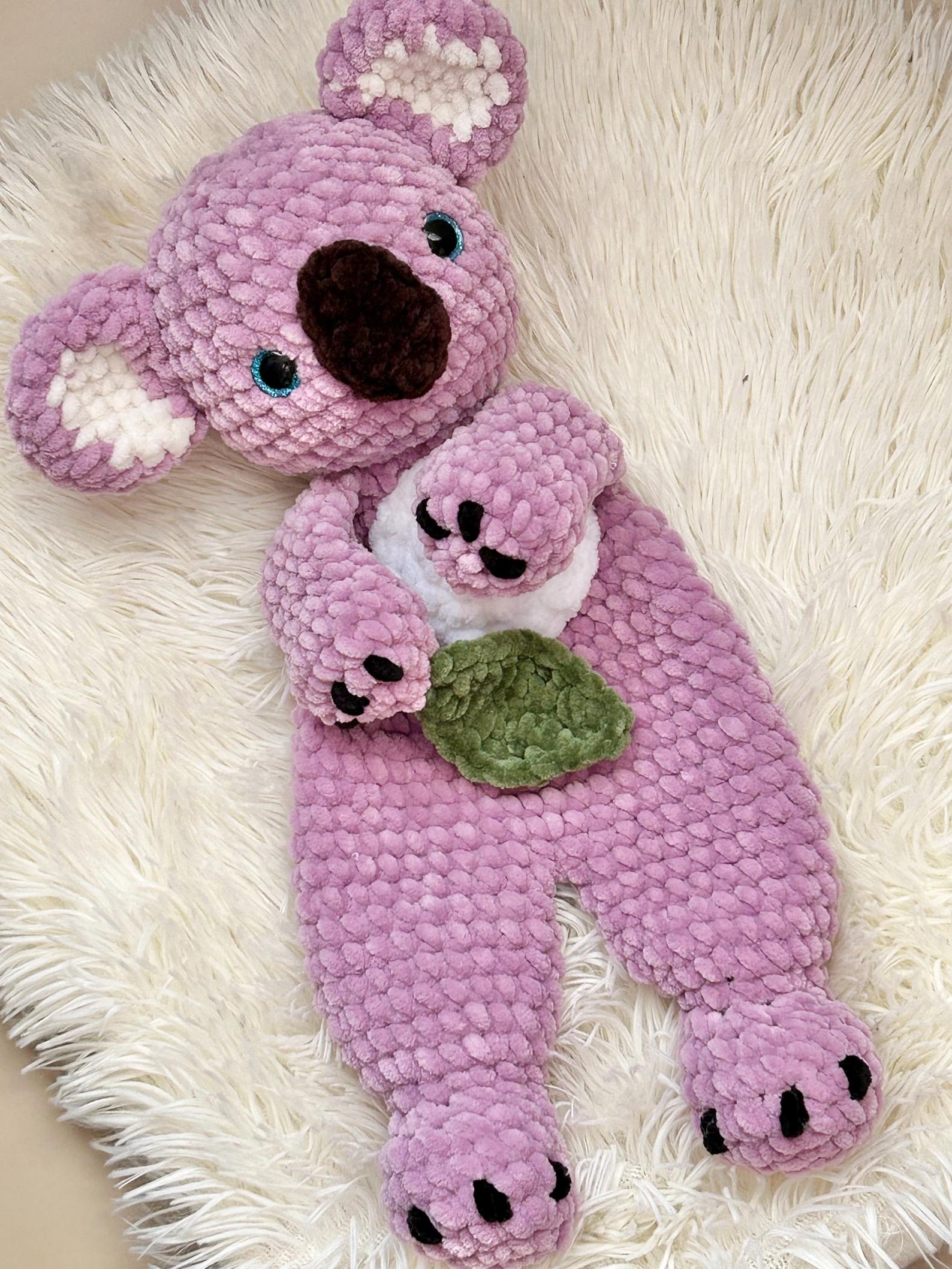 Crochet Koala Snuggler Pattern Amigurumi Koala Lovey Pdf Tutorial ...