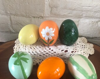 Easter Egg Decoration Hand Painted one-of-a-kind ceramic hanging Easter Egg Gift The Ida Egg