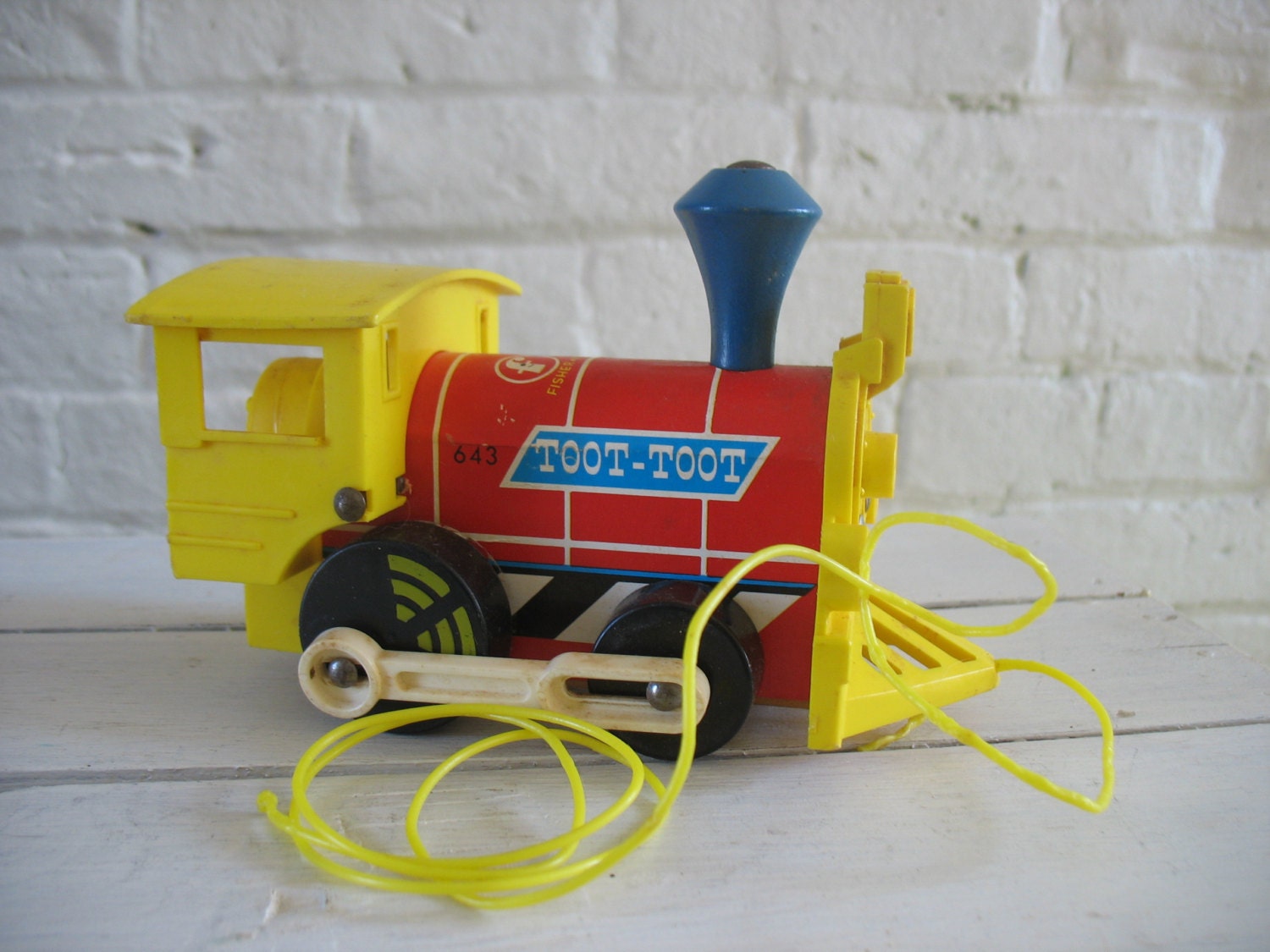 Vintage Fisher Price Pull Toot Toot Train 1964 | Etsy
