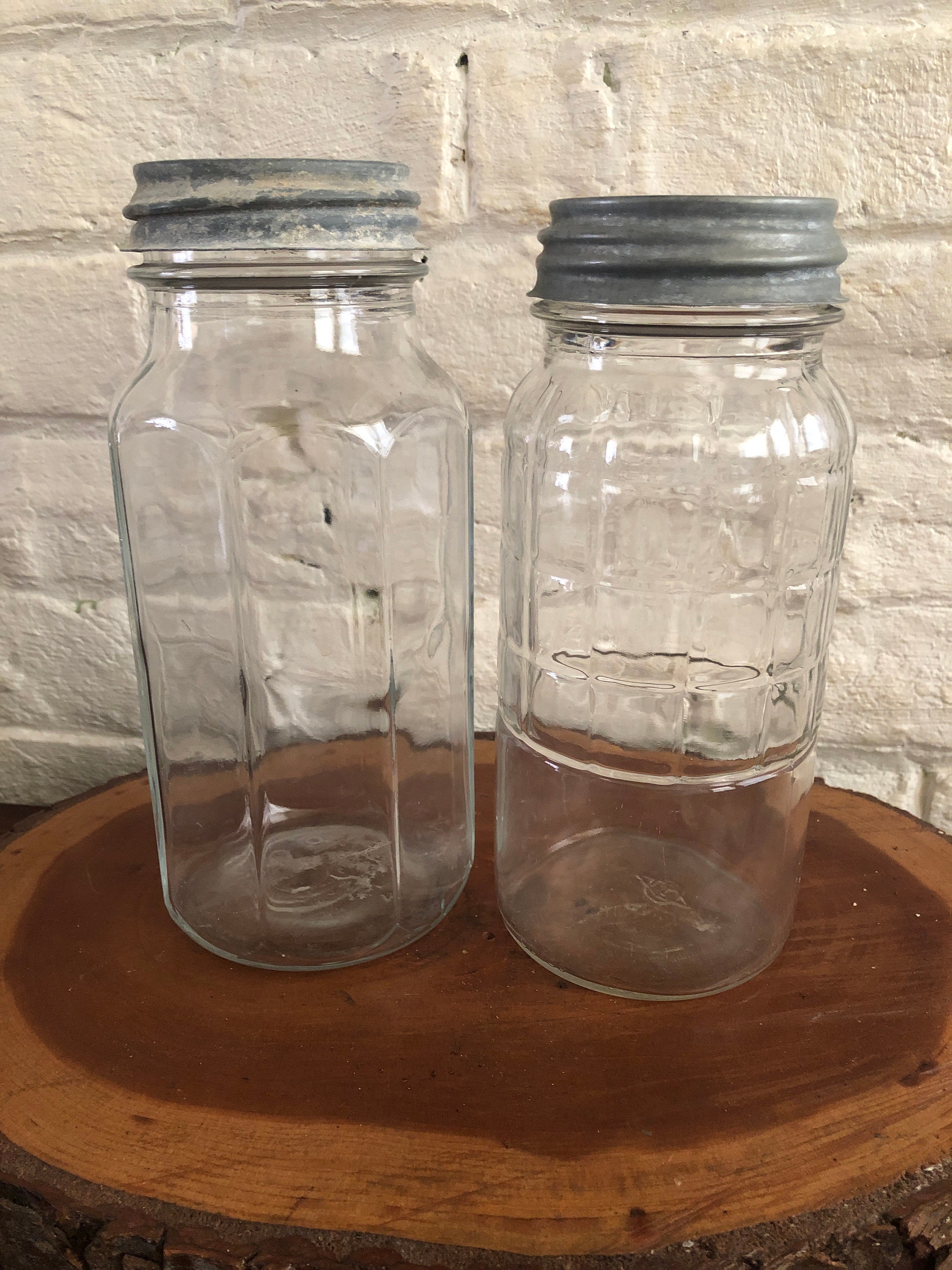 Owens Illinois Clear Glass Jars - Etsy