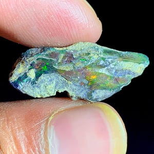 Top Grade Black Opal Rough 10.40 Carats, Natural Black Opal Rough, Ethiopian Black Opal Rough, Multi Opal Rough Ready For Cutting & Jewelry!