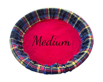 Handmade Fleece Whelping Pool Liner Round, Custom Dog Bed Cover, Optional Personalized & Moving Blanket Base