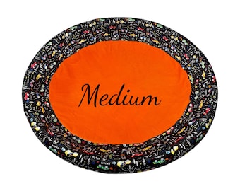 Handmade Fleece Whelping Pool Liner Round, Custom Dog Bed Cover, Optional Personalized & Moving Blanket Base