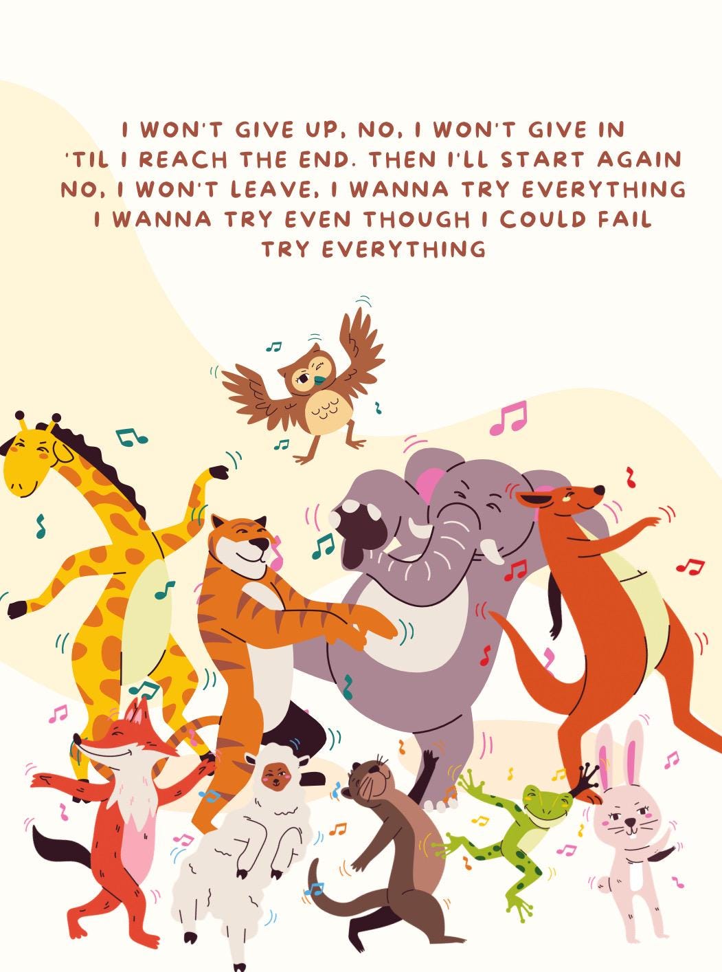 Try Everything Rabbit Zootopia 'try Everything' Lyrics Print - Etsy