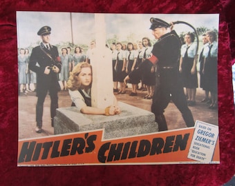 Vintage Lobby Card Hitler's Children 1943