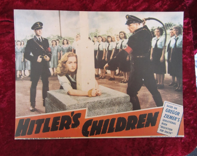 Vintage Lobby Card Hitler's Children 1943