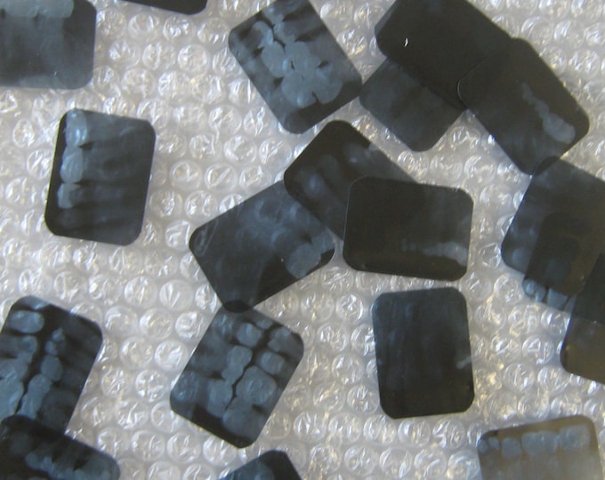 Tooth XRays Lot of 12 1 1/2 by 1 1/4 For Crafting Jewelery Scrapbooking etc.