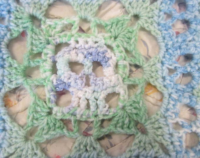 Creepy Skulls Square Baby Blankets Your Choice of Colors Hand Crocheted Afghan FREE SHIPPING