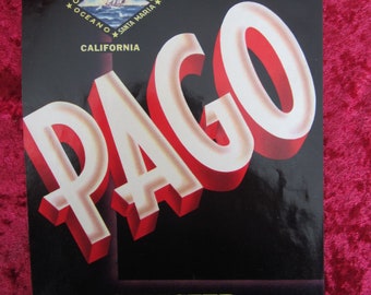 Pago Vegtables Vintage Fruit Crate Label