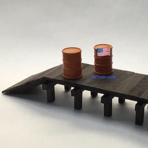 O Scale Miniature Wooden Dock / Freight Platform Scenery for O Gauge Trains