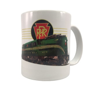 TRAIN COFFEE MUG - Pennsylvania Railroad | GG1 Green Locomotive