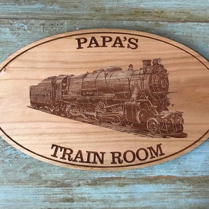 PERSONALIZED TRAIN SIGN - Pennsylvania Railroad K4 1361 Steam Engine | 6&quot;x10&quot; Oval