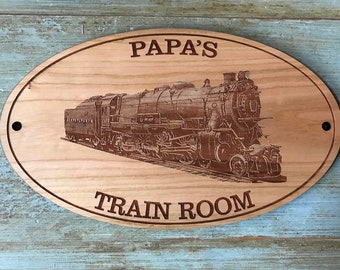 PERSONALIZED TRAIN SIGN - Pennsylvania Railroad K4 1361 Steam Engine