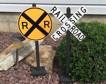 Train & Railroad Birthday Party Signs - Indoor / Outdoor Decorations for Trains  - 2 Feet Tall (Choose a style)