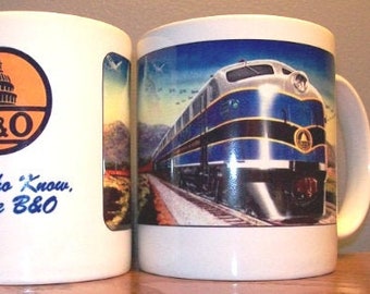 TRAVEL MUG Train & Railroad Coffee Gifts Birthday | Etsy