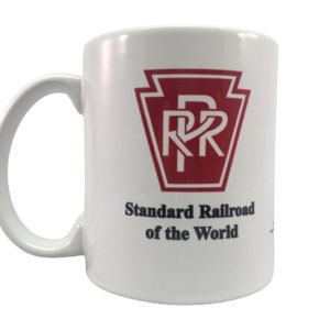 TRAIN COFFEE MUG Pennsylvania Railroad GG1 Green Locomotive image 2