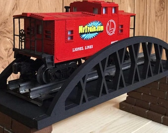 O Scale Bowstring Train Bridge: 12-Inch Model Railroad Scenery