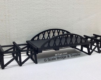 G Scale Model Train Bridge & Trestle - 30 Inches Long / Toy Trains Scenery