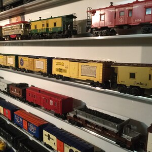 TRAIN DISPLAY SHELF | O Scale Trains | Set of 5 | Railroad | Train Shelves