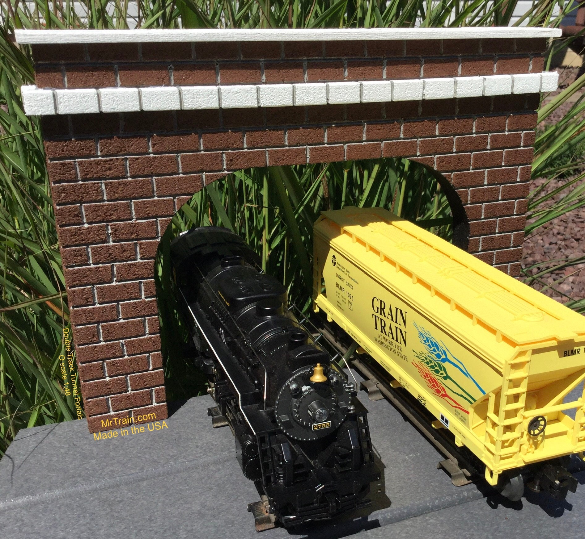 O Scale Double Track Tunnel Portals set of 2 Model Railroad Train Scenery Etsy