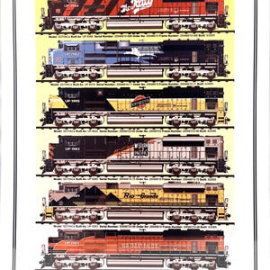 UNION PACIFIC RAILROAD Diesel Train Sign - Heritage - Daniel Edwards Collection