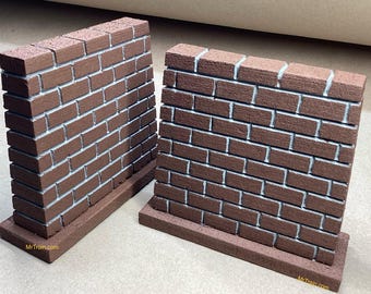 O Scale BRIDGE PIERS - Set of 2 | Miniature | Scenery | Model Railroad | O gauge | 1:48 Scale | trains | bridge | Pillars