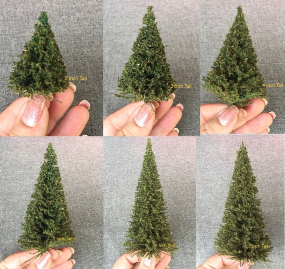 MINIATURE PINE TREE Choose a Size Doll House Model Etsy