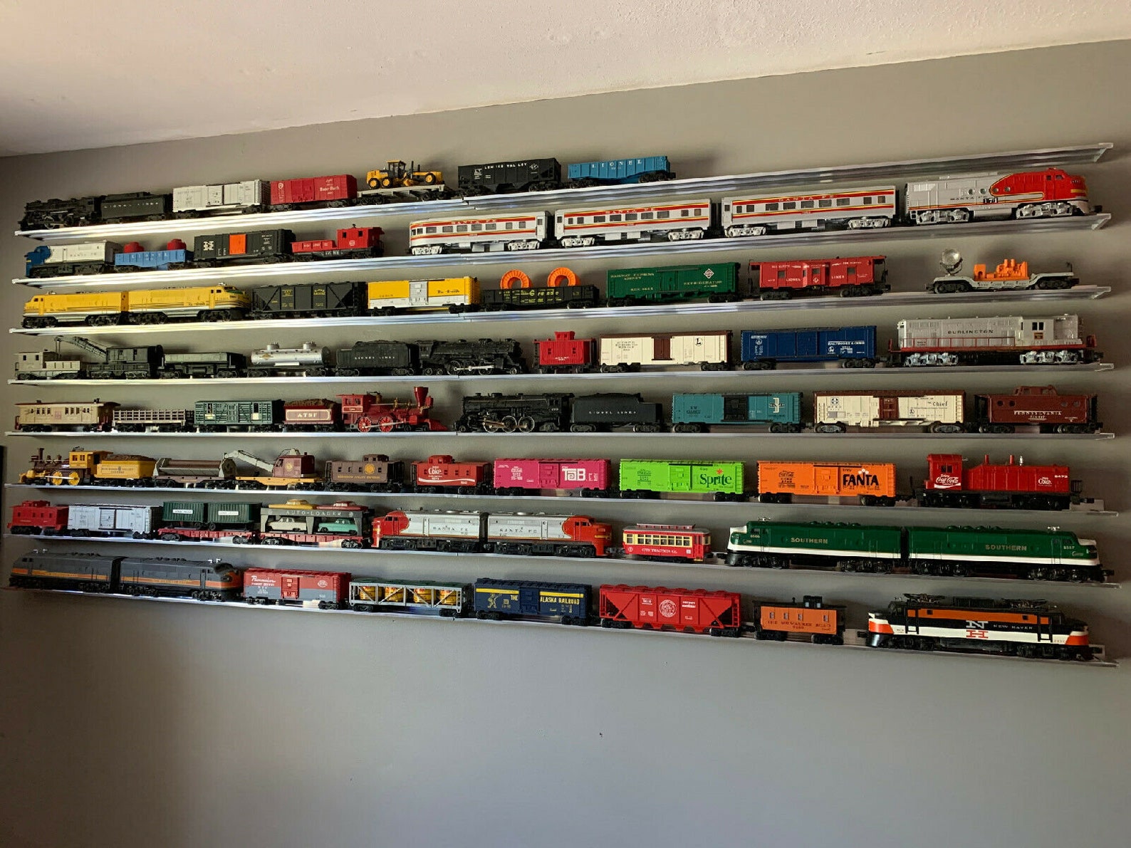 TRAIN DISPLAY SHELF 10 Pack Aluminum Shelves O Gauge Model Etsy