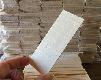 Wooden Craft Supplies - Unfinished | 50 pc. - 4 inches x 1.5 inches / Bird houses, Buildings, Roofing, Crafts
