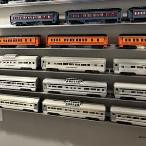 O Scale/Gauge Model Train Display Shelves | Set of 5 | 48 Inch | Trains | Railroad | Shelf
