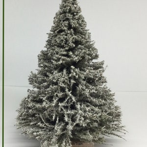 DOLL HOUSE TREE Christmas Pine Tree Choose Snowy or Green Miniature Ready to Decorate 1:12 Scale Diorama Snowy or Green image 8