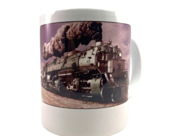 Great Northern R2 Green Steam Locomotive Coffee Mug | 11 OZ
