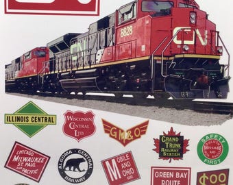TRAIN SIGN - Canadian National Railway | Heritage Trains & Railroad Gifts