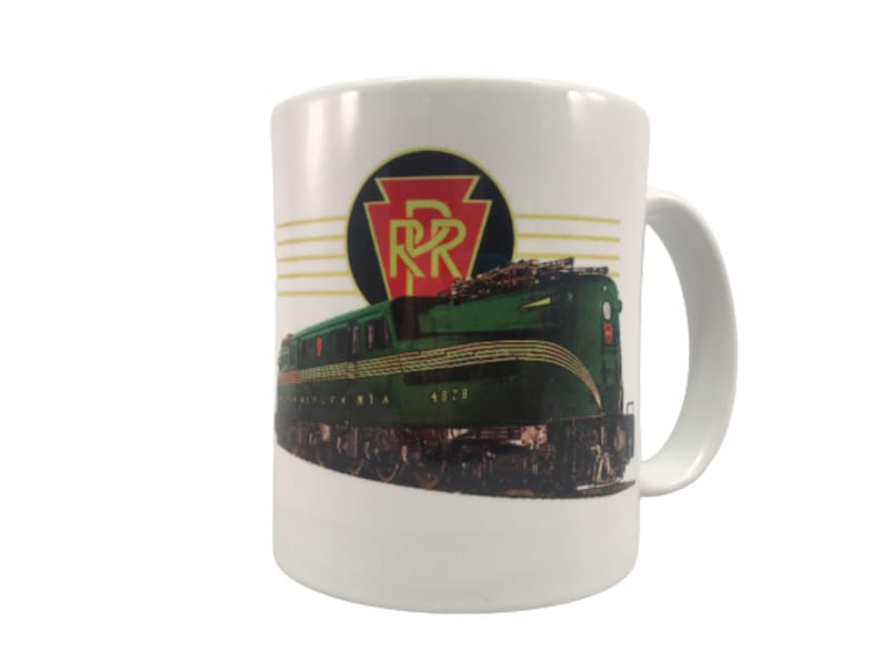 Pennsylvania Railroad coffee mug. MrTrain.com.