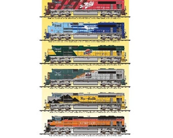 UNION PACIFIC RAILROAD Diesel Train Sign - Heritage - Daniel Edwards Collection