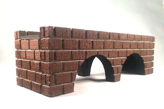 1 EACH HANDBUILT REDWOOD TRESSEL BRIDGE 24 LONG, SINGLE