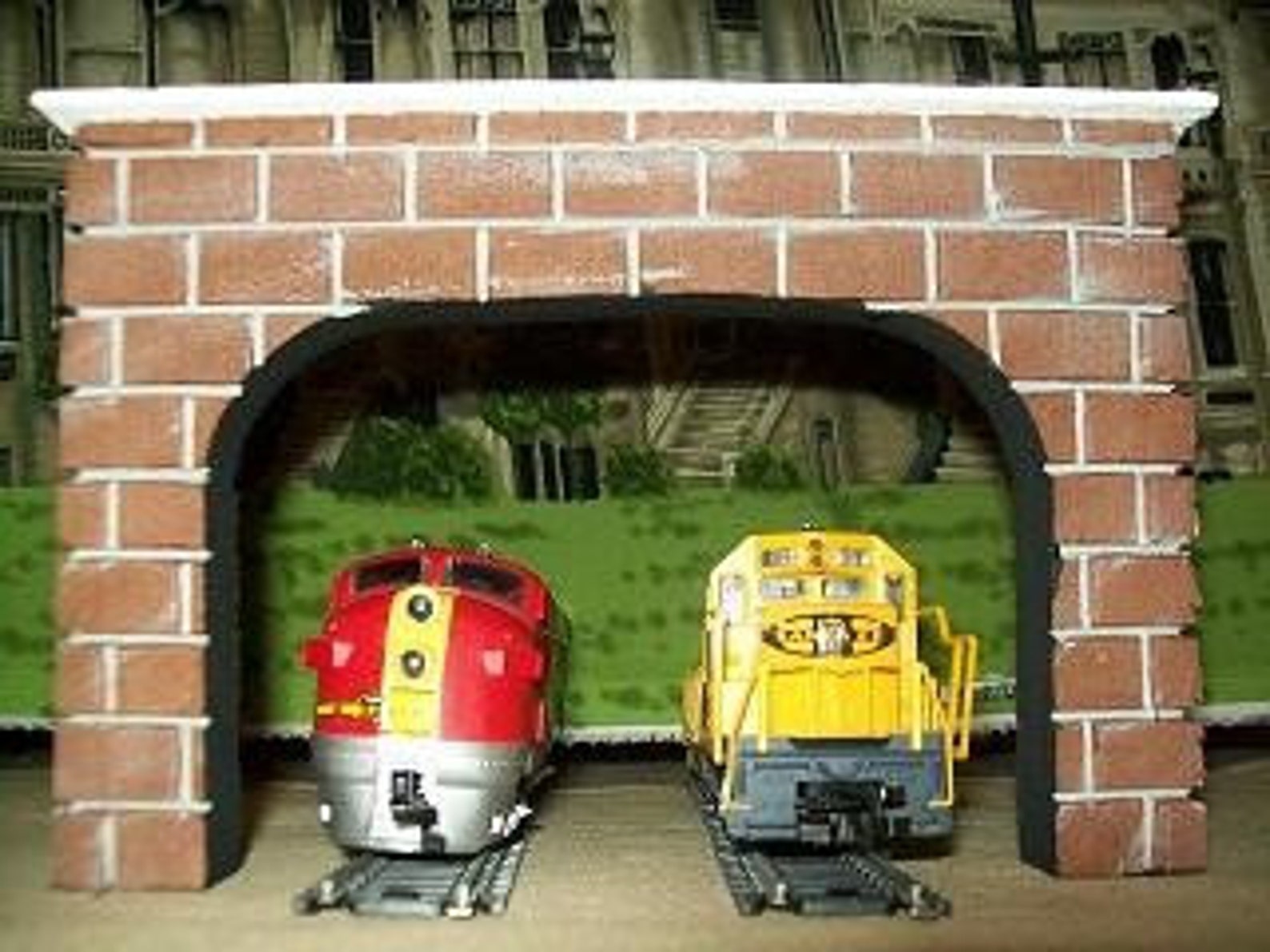 HO Scale DOUBLE TRACK Tunnel Portals For Model Railroad Train Etsy