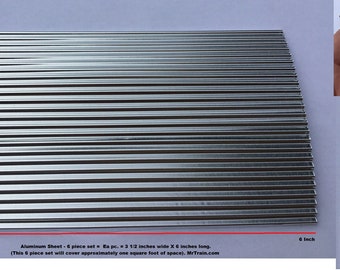 CRAFT SUPPLIES: Corrugated Aluminum Metal Sheets - 3 Sizes Available