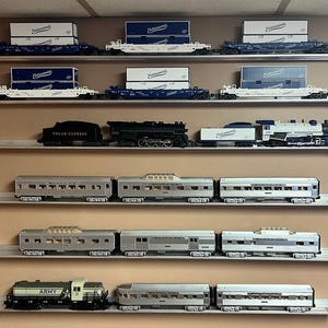 O Scale/Gauge Model Train Display Shelves | Set of 10 | 48 Inch | Trains | Railroad | Shelf