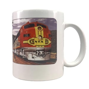 Santa Fe Railroad Super Chief Train Coffee Mug | 11OZ | Made in the USA