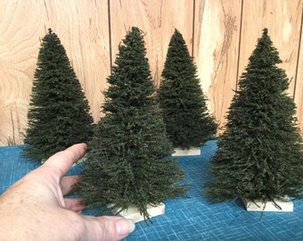 DOLL HOUSE TREE | Christmas Pine Tree | Choose Snowy or Green | Miniature | Ready to Decorate | 1:12 Scale | Diorama Snowy or Green