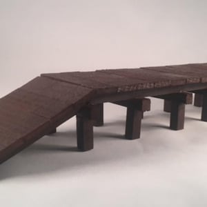 O Scale Miniature Wooden Dock / Freight Platform Scenery for O Gauge Trains
