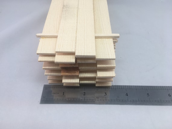 1/4 x 7/8  x 23" Model Lumber supplies basswood architect  craft   1pc 