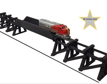 HO Scale Girder Bridge & Trestle 30″ Long | Made in the USA