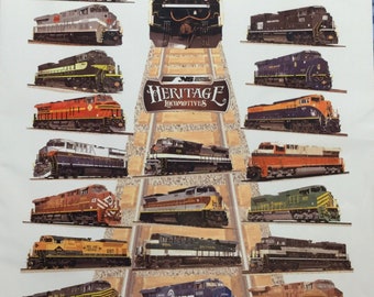 TRAIN SIGN | Norfolk Southern Railroad | Heritage Diesel Trains