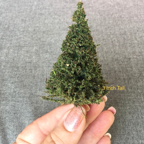 MINIATURE PINE TREE - Choose a Size | Doll House | Model Railroad | Diorama