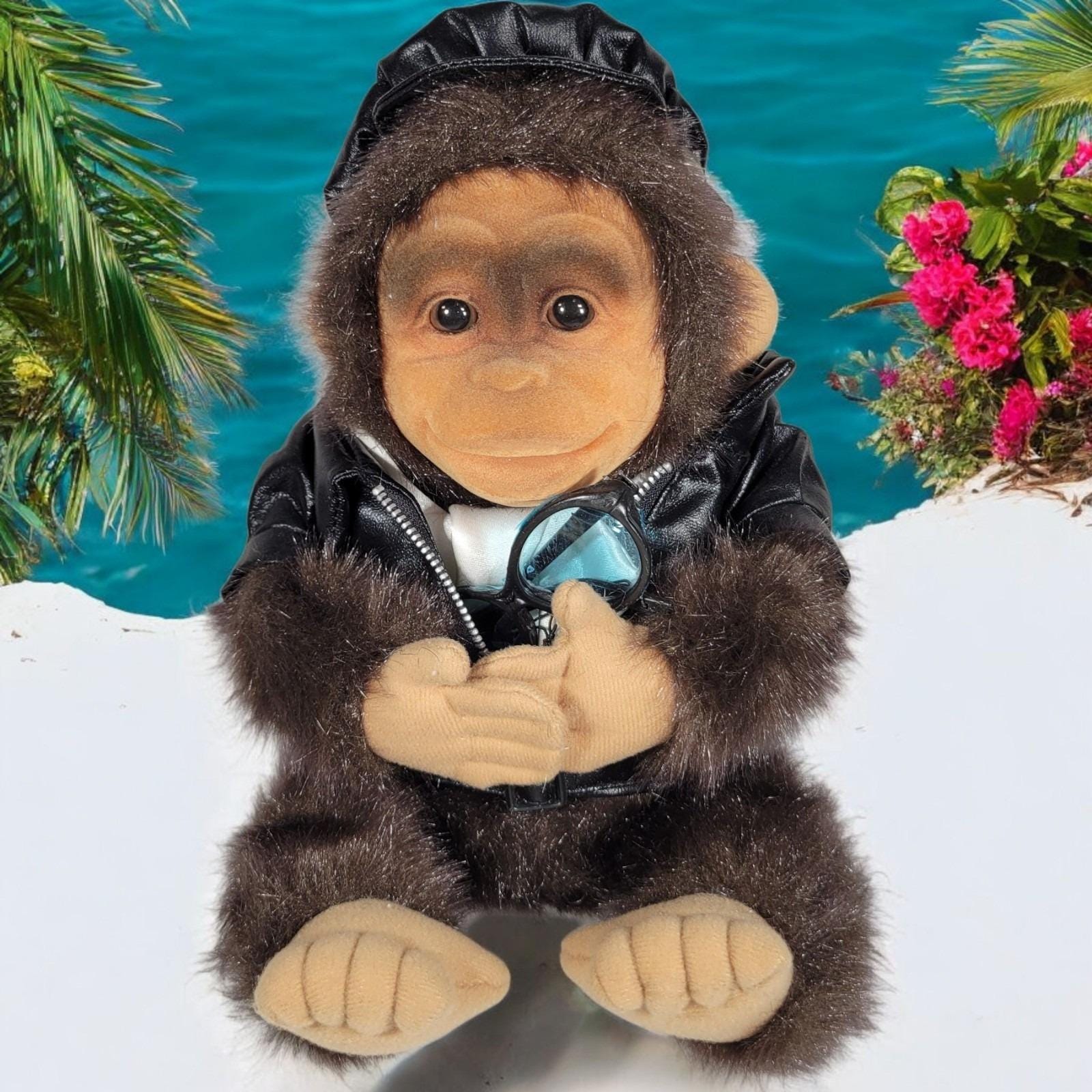 HOSUNG ホスン サル　チンパンジー　パペット　ぬいぐるみ　ビンテージ Hosung monkey puppet - Etsy 日本