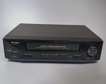 Sharp VC-A410U 4-Head Vhs Hq VCR Super Picture S-vhs Quasi Playback TESTED
