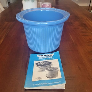 Original Blue Removable Insert Bowl Liner for RIVAL Crock Pot 3.5 QT # 3150