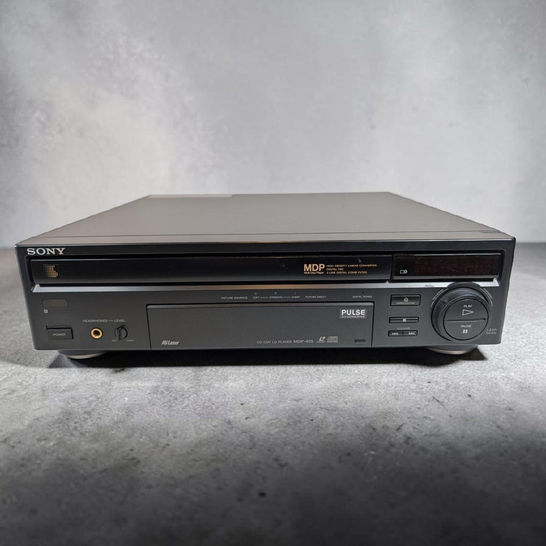 READ PARTS Sony MDP-455 Multi Disc Player Cd Cdv Ld Laserdisc Ntsc